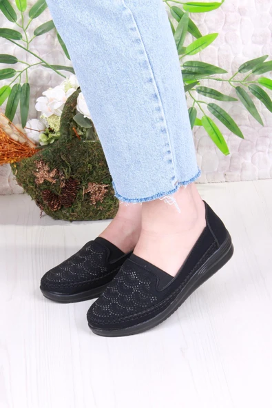 Fort 2036 Lara Comfort Hafif Rahat Baskı Ve Taş Detaylı Kadın Ayakkabı - Resim 2