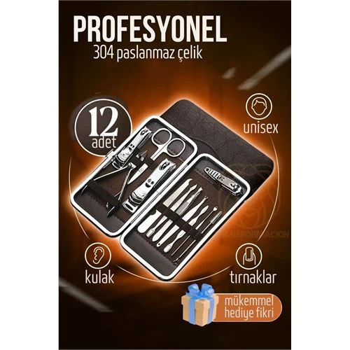 ModaCar Manikür Seti Pedikür Kulak Yüz Bakım Kiti Profesyonel 304 Çelik Krom - 2