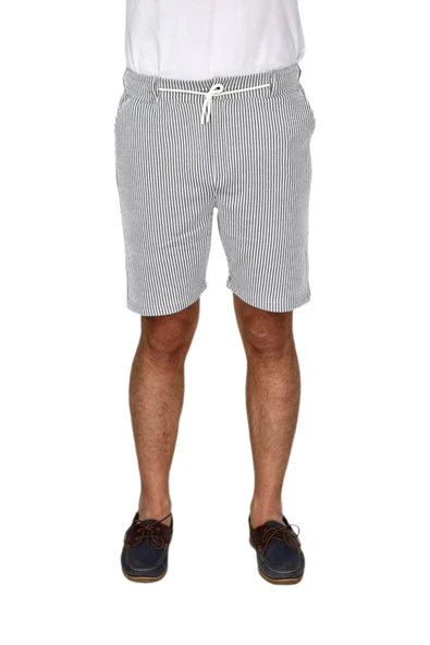 Erkek Çizgili Cepli Likralı Şort BGL-ST04624 - Resim 10