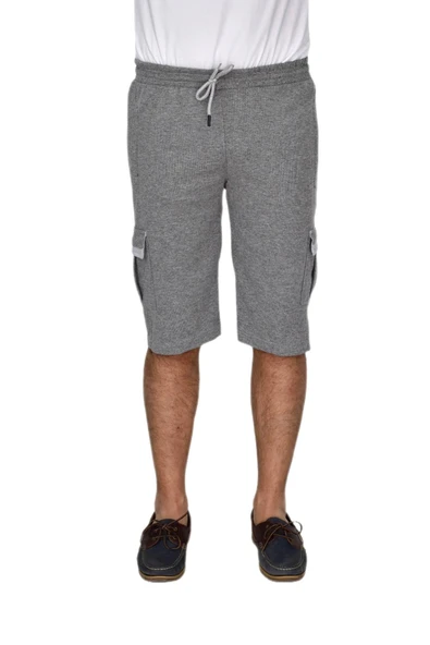 Erkek Kargo Cepli Likralı Kuş Gözü Kumaş Kapri BGL-ST04620 - Resim 12