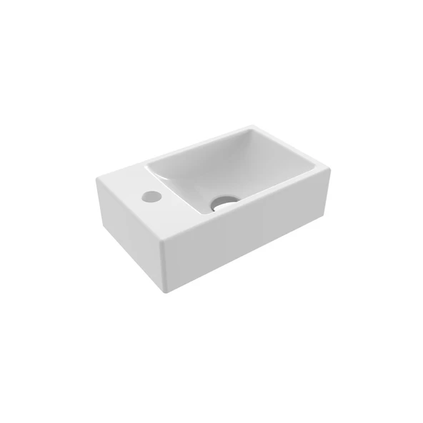 Bocchi Milano Dar Sol Lavabo Parlak Beyaz 1418-001-0126