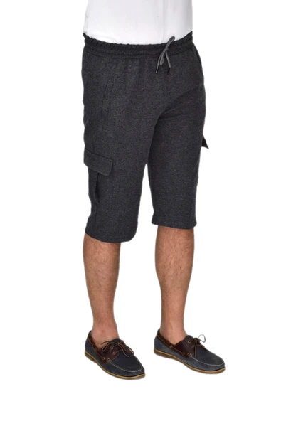 Erkek Kargo Cepli Likralı Kuş Gözü Kumaş Kapri BGL-ST04620 - Resim 7