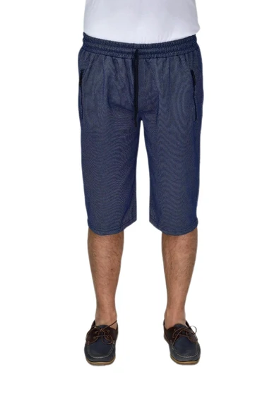 Erkek Rahat Kesim Düz Paça Likralı Kuş Gözü Kumaş Kapri BGL-ST04619 - Resim 10