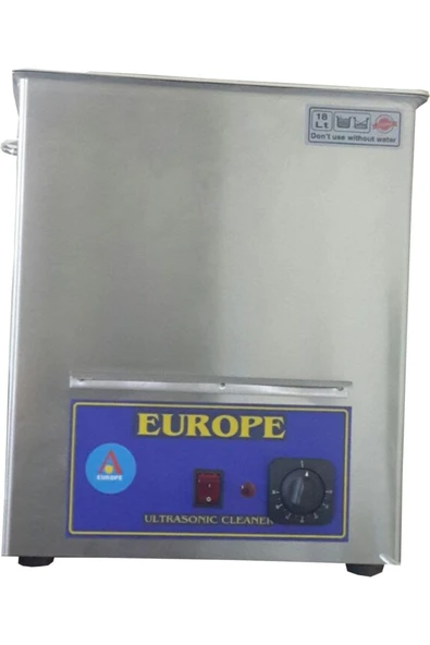 EUROPE Kuyumcu Ultrasonik Yıkama Makinesi 18 Litre