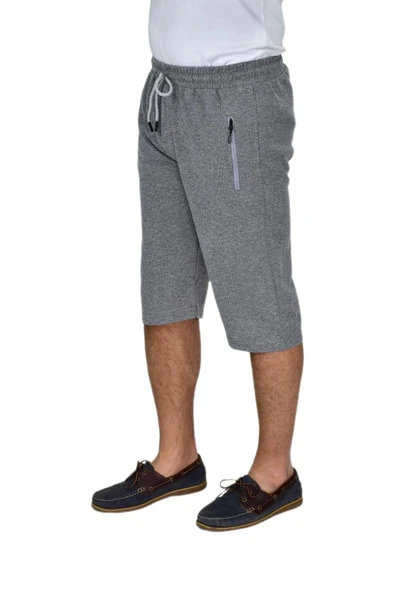 Erkek Rahat Kesim Düz Paça Likralı Kuş Gözü Kumaş Kapri BGL-ST04619 - Resim 2