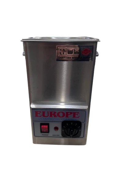 EUROPE Ultrasonik Yıkama Makinesi 1,5litre - 6