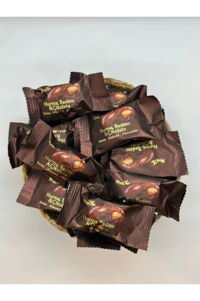 KÖKNAR SÜTLÜ ÇİKOLATA KAPLI BADEMLİ HURMA 500 GR