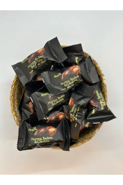 KÖKNAR BİTTER ÇİKOLATA KAPLI BADEMLİ HURMA 250 GR