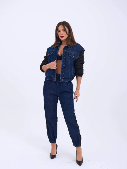 6627 KOT PANTOLON-MAVİ - 3