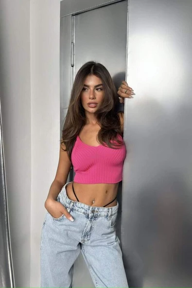 V Yaka Crop Bluz - 3