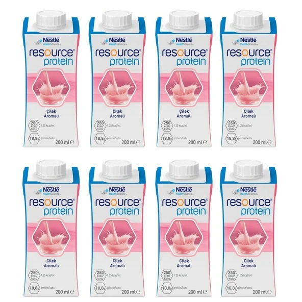 Nestle Resource Protein Çilek Aromalı 200 ML X 24 Adet