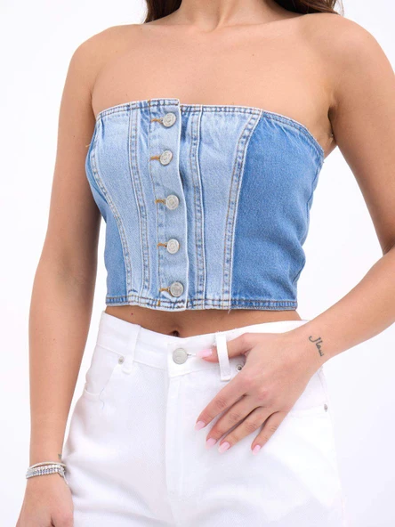 6991 KOT BLUZ-MAVİ - 3