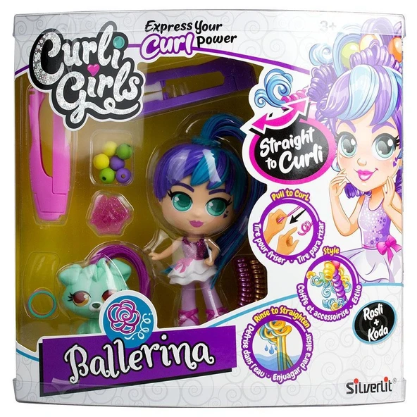 Silverlit Curli Girls Bebek ve Hayvan 2'li Set - Rosli ve Koda - 3