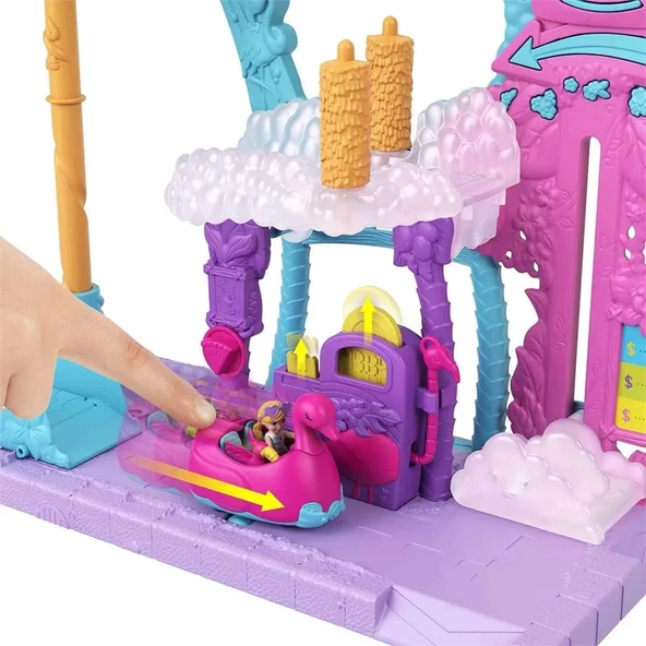Polly Pocket Flamingo Araba Su Eğlencesi Oyun Seti - Resim 5