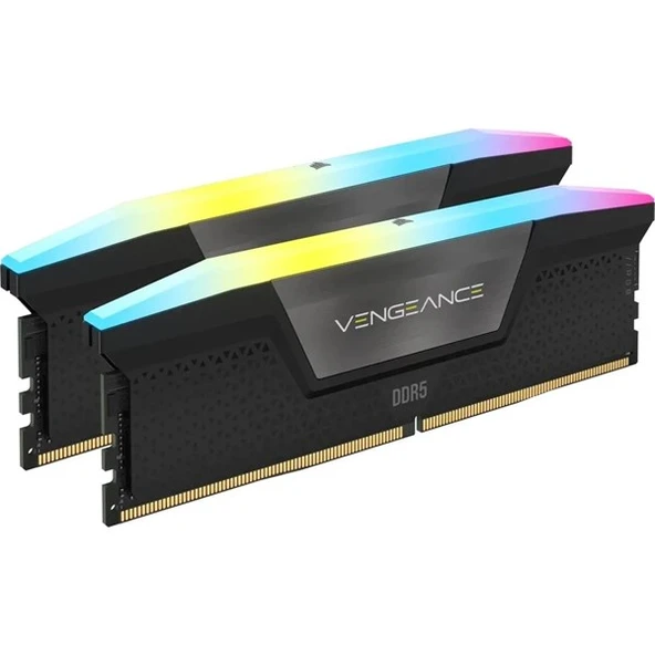 CORSAIR 32GB (2X 16GB) DDR5 6000MHZ CL30 RGB DUAL KIT PC RAM VENGEANCE RGB CMH32GX5M2B6000Z30K - 1