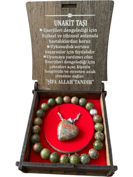 KUTULU KOLYE BİLEKLİK SETİ UNAKİT
