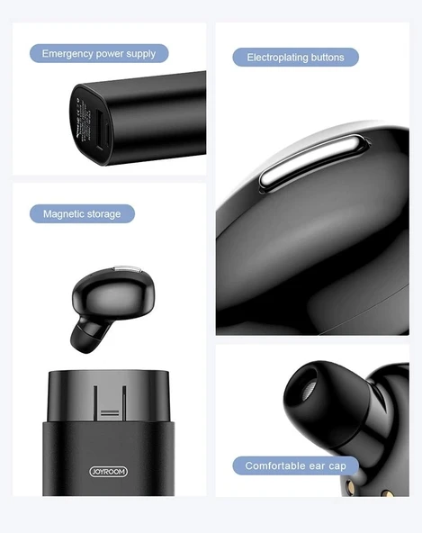 Joyroom Jr-Sp2 1600 mAh Powerbank + Tek Kablosuz Bluetooth Kulaklık - 3