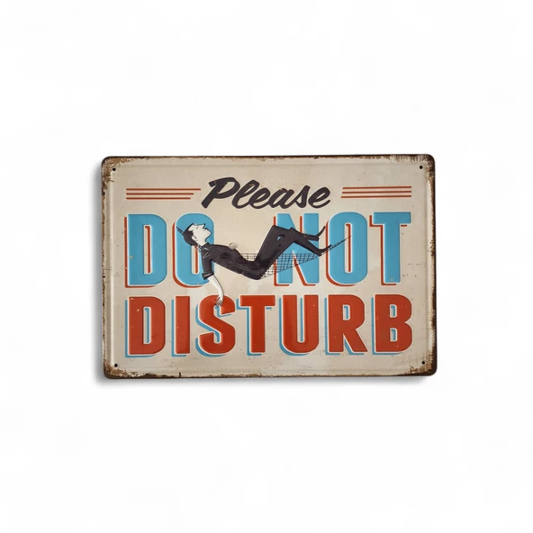 Metal Dekor Levha Do Not Disturb - 1