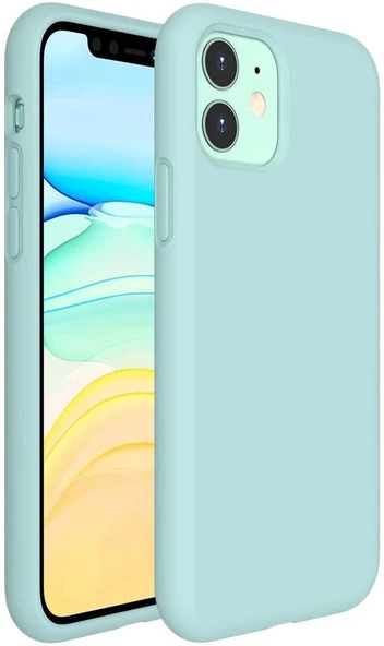 İphone Silikon Case Mikrofiber İç Arka Koruma Telefon Kılıfı - 1