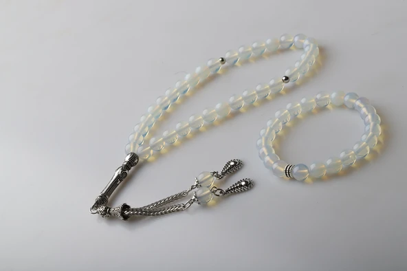 KUTULU 33 LÜ TESBİH BİLEKLİK SETİ AYTAŞI ürün görseli 1