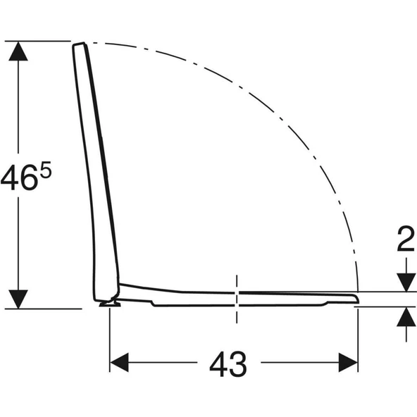 Geberit iCon Slim Klozet Kapağı Yavaş Kapanır 500.835.01.1 - 3