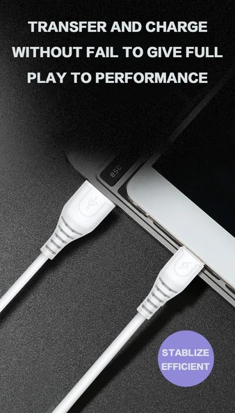 YGT Plus™ 2.4A Micro Usb Şarj ve Data Kablosu 1 Metre - 5