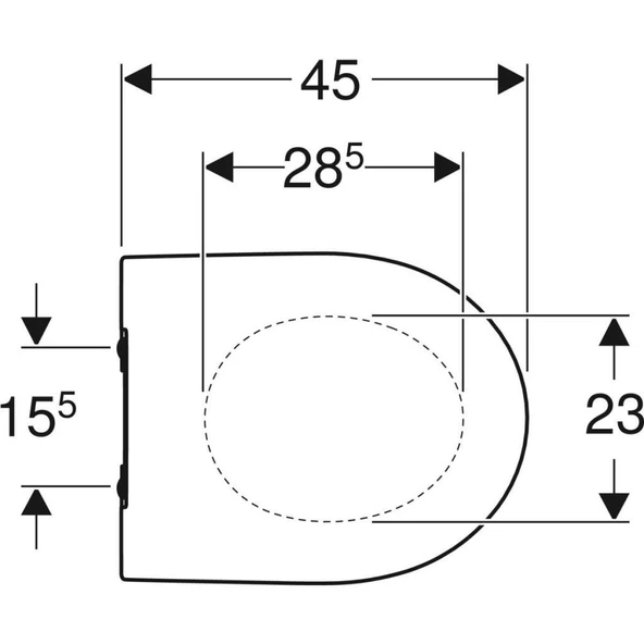 Geberit iCon Slim Klozet Kapağı Yavaş Kapanır 500.835.01.1 - 4