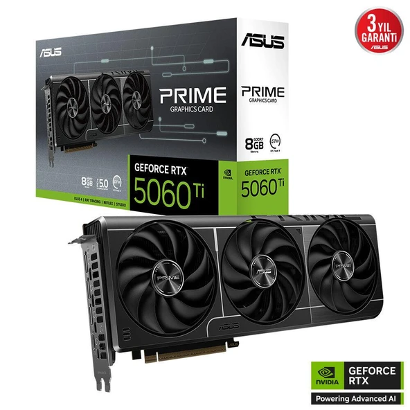 Asus PRIME-RTX5060TI-8G 8GB 128Bit GDDR7 DP/HDMI PCI 5.0 Ekran Kartı - 2