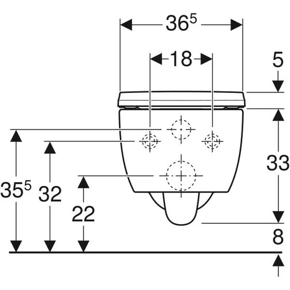 Geberit iCon Rimfree Asma Klozet ve Kapak Seti - 3