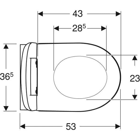 Geberit iCon Rimfree Asma Klozet ve Kapak Seti - 2