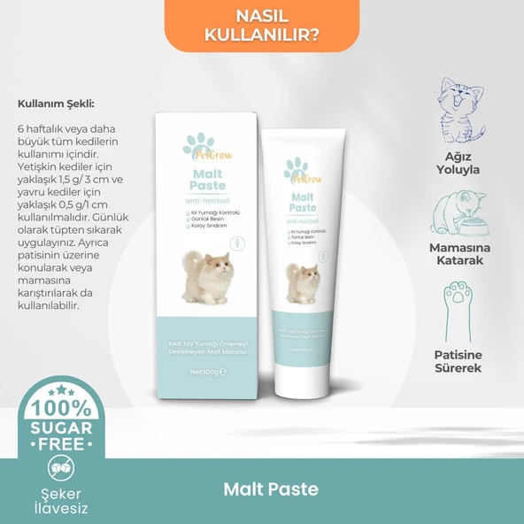 Anti-Hairball Kedi Malt Macun 100gr | Tüy Yumağı Önleyici - 4
