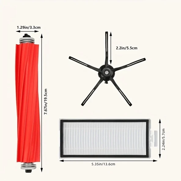 Roborck S7 S7+ S7 MaxV S7 MaxV Plus T7S T7 plus T7S 8 Parça Set - 2