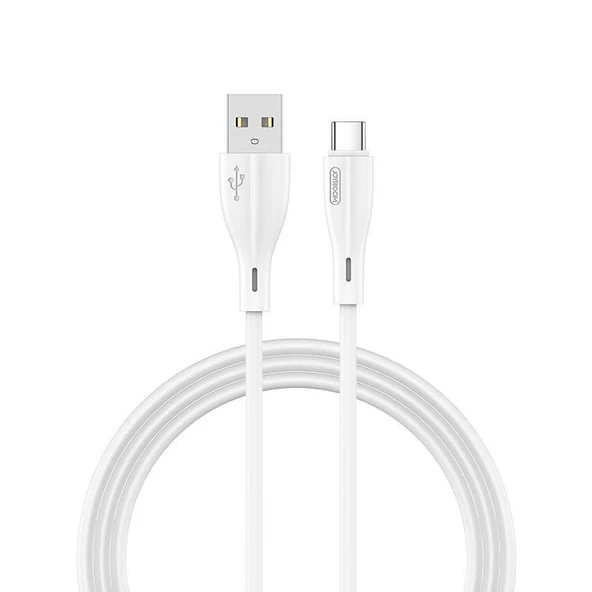 Joyroom S-M405 2.4A Type-C Şarj ve Data Kablosu PVC 1M Beyaz - 1
