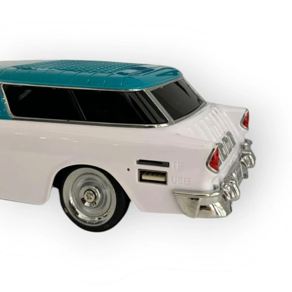 Beyaz WS-1955 Bluetooth Hoparlör Güçlü Ses, Şık Tasarım! - 4