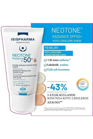 Isis Pharma Neotone Radiance Spf 50 Teinte Medium 30 ml