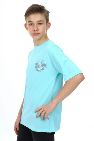 Toontoy Erkek Çocuk La Baskılı Tişört ürün görseli 1