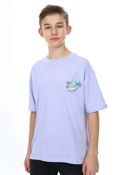 Toontoy Erkek Çocuk La Baskılı Tişört - Resim 4