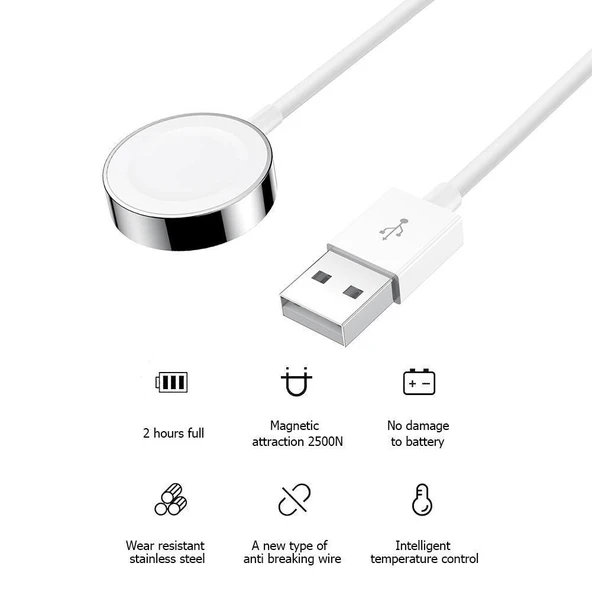 Joyroom S-IW003S İphone Watch 2.5W Qi Kablosuz Şarj Cihazı 30 Cm - 3