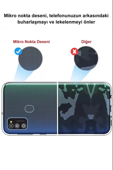 Honor 8C Tıpalı Kamera Korumalı Şeffaf Silikon Kılıf - 2