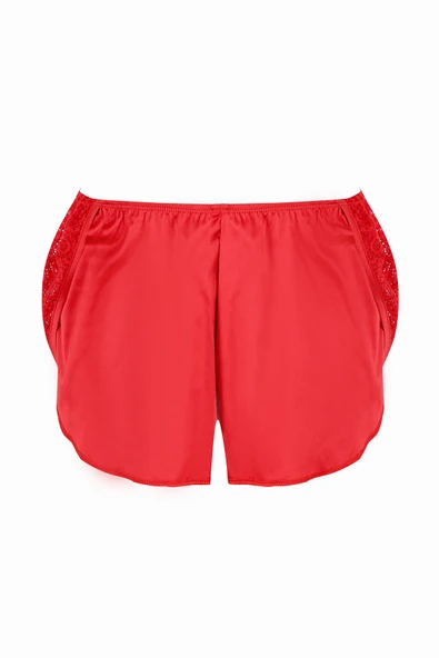 Kırmızı Alanis Dantelli Şort Külot ürün görseli 1