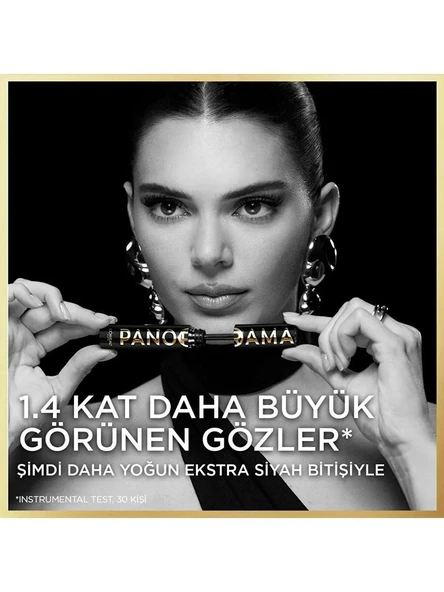 Loreal Paris Panorama All Night Black Maskara Ekstra Hacim ve Uzun Görünen Kirpikler - 2
