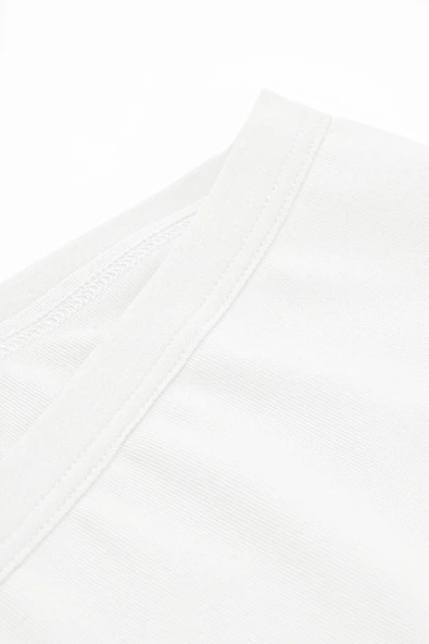 Ekru Lazer Kesim İz Yapmaz Short - Resim 2