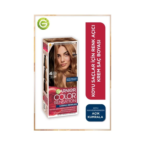 Garnier Çarpıcı Renkler 6.31 - HL1 Açık Kumral Saç Boyası - 2