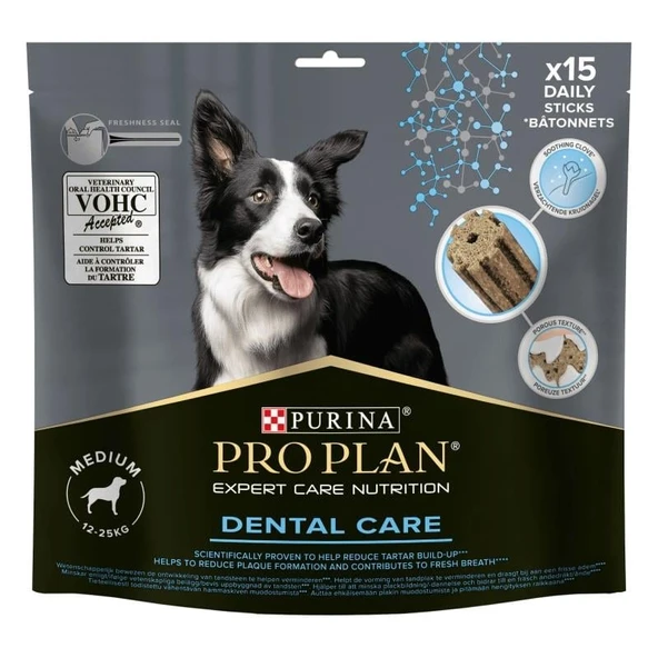 Pro Plan Dental Care Orta Irk Köpek Ödül Maması 345gr (15’li) - 1