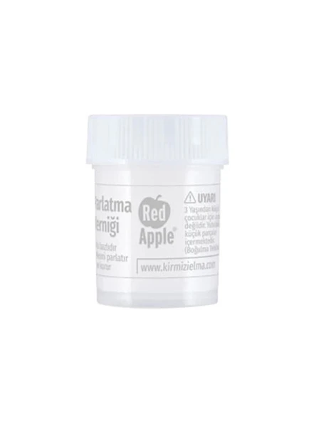 Red Apple Parlatma Verniği 25 ml Su Bazlı Vernik Seramik Hamuru İçin Vernik Boya Koruma Verniği Parlak Vernik