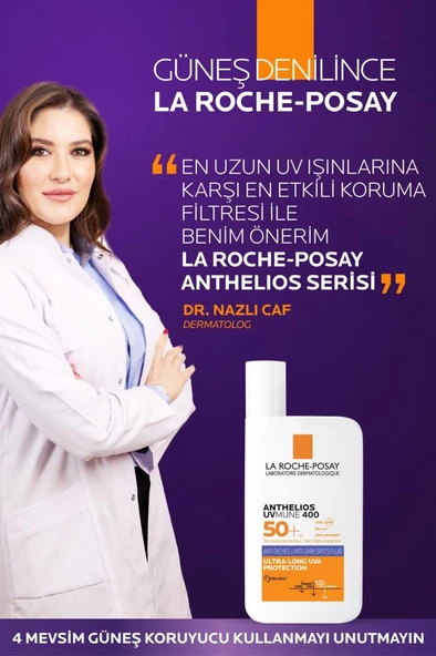 La Roche Posay Anthelios Uvmune Anti Dark Spots Fluid Koyu Leke Karşıtı Yüz Güneş Kremi SPF50+ - Resim 3