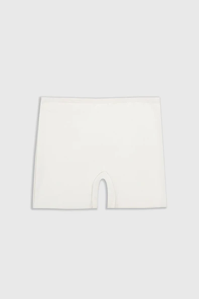 Ekru Lazer Kesim İz Yapmaz Short ürün görseli 1