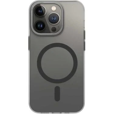 iPhone 14 Pro Max Kılıf Magsafe Şarj Özellikli Buzlu Sert Kılıf - Resim 5