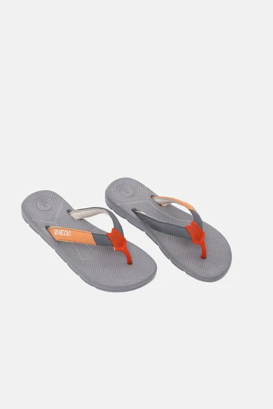 5510 Unisex Turuncu/Gri Terlik - 3