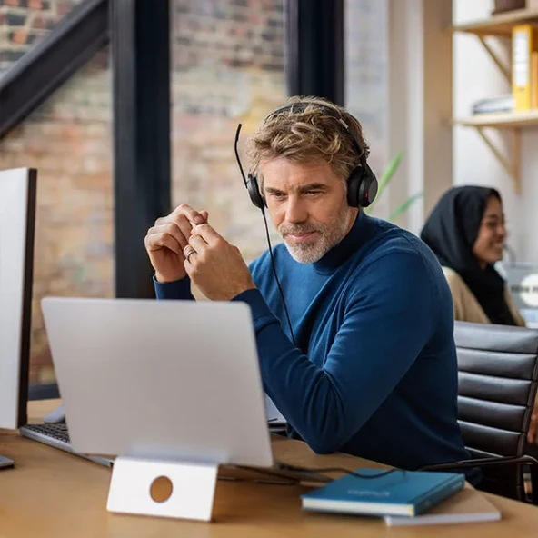 Jabra Evolve2 50 Duo Usb Ms Kablolu Kulak Üstü Kulaklık - 4